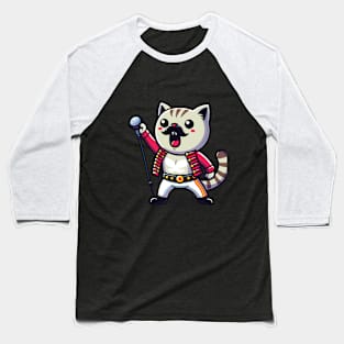 Rockstar cat Baseball T-Shirt